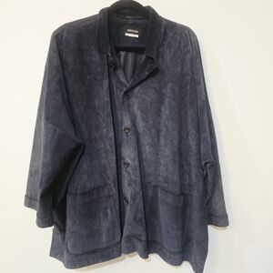 Eskandar Suede Oversized Jacket